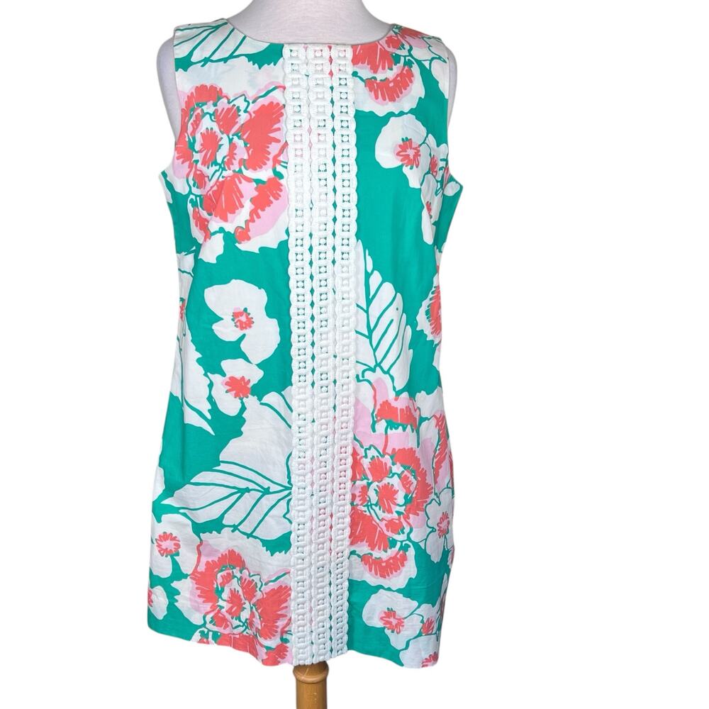 Lilly Pulitzer Womens “Worth Jade Green Take it Even Higher” Shift Dress Size 12